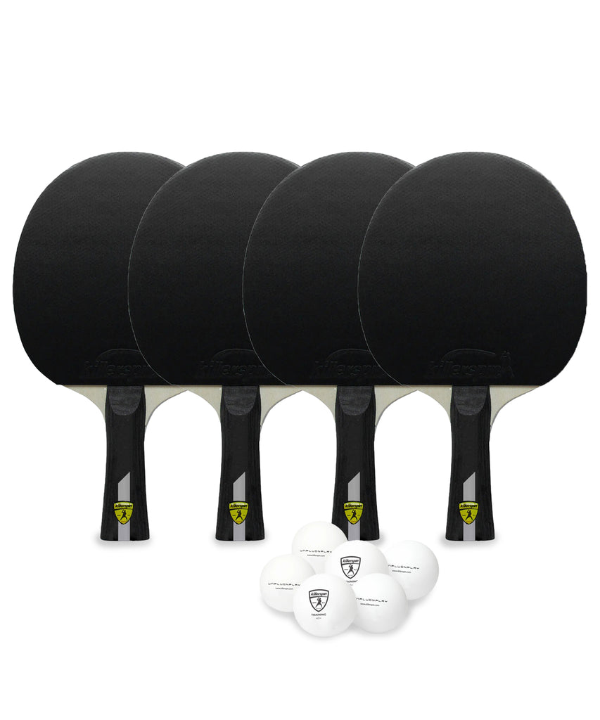 JET SET 4 Premium Ping Pong Paddle Bundle | Killerspin Table Tennis