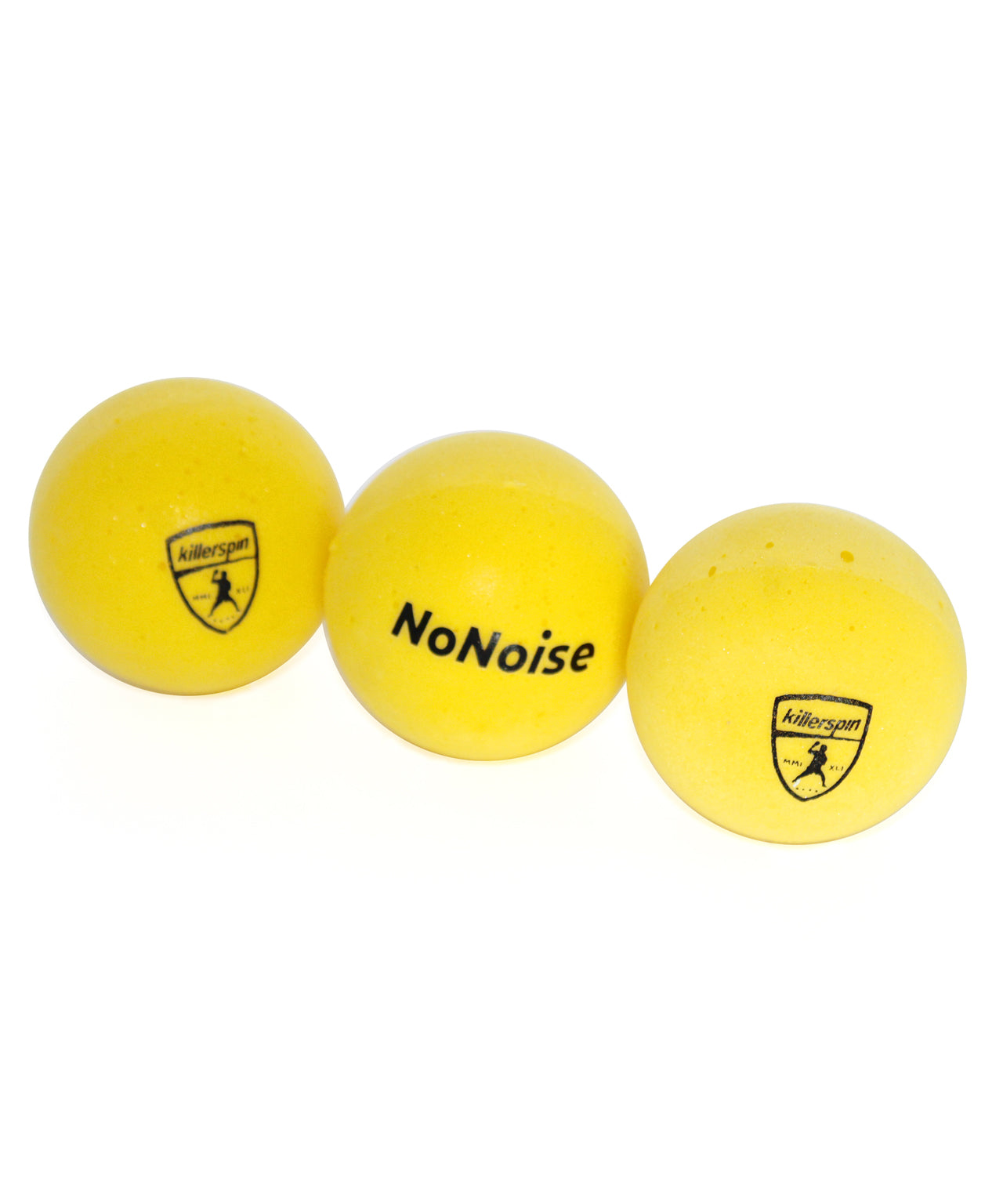Killerspin NoNoise Ping Pong Balls – Pack of 3 balls  Killerspin No Noise Table Tennis Rubber Balls - Multiple Balls