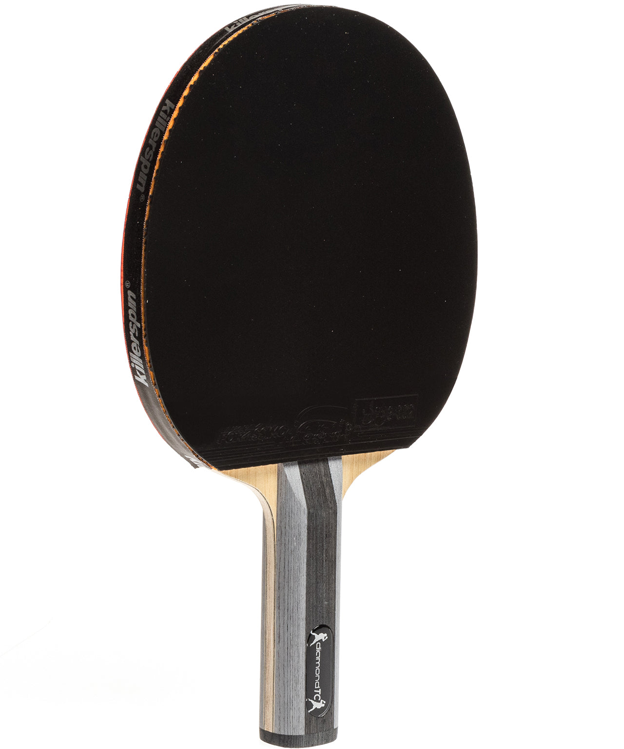 Diamond TC RTG Premium Killerspin Table Tennis Paddle Diamond TC Premium - Straight Black Fortissimo Rubber