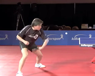 How to Backhand Loop Off Push in Table Tennis