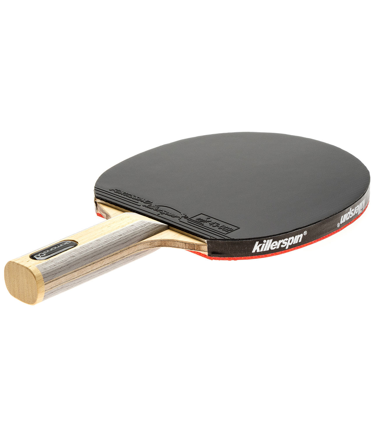 Killerspin Ping Pong Paddle Diamond CQ Premium - Straight Black Fortissimo Rubber