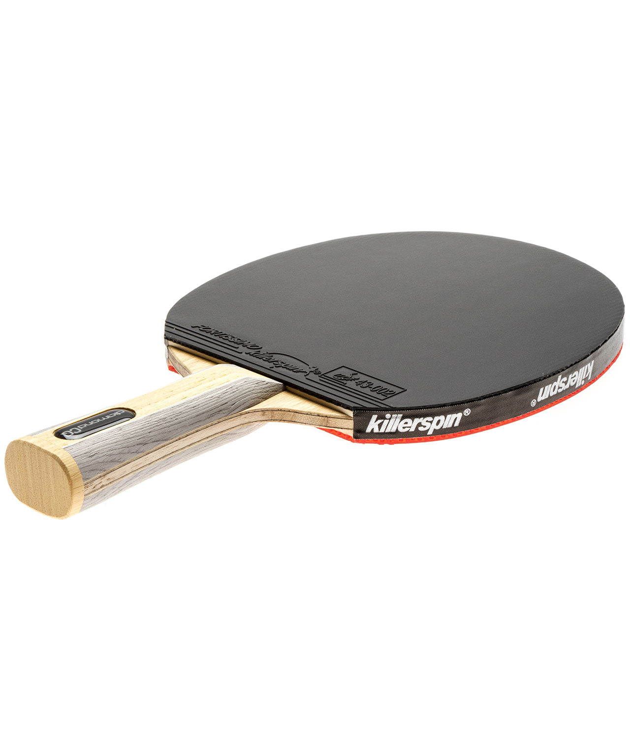 Killerspin Ping Pong Paddle Diamond CQ Premium - Flared Black Fortissimo Rubber