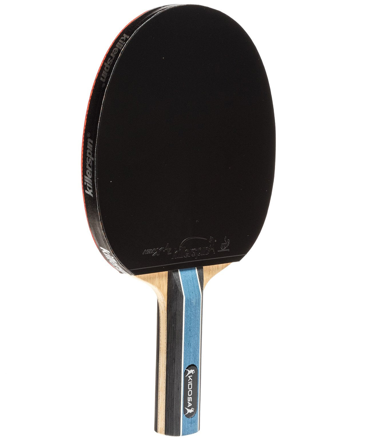 Killerspin Ping Pong Racquet Kido 5A RTG - Straight Black Rubber