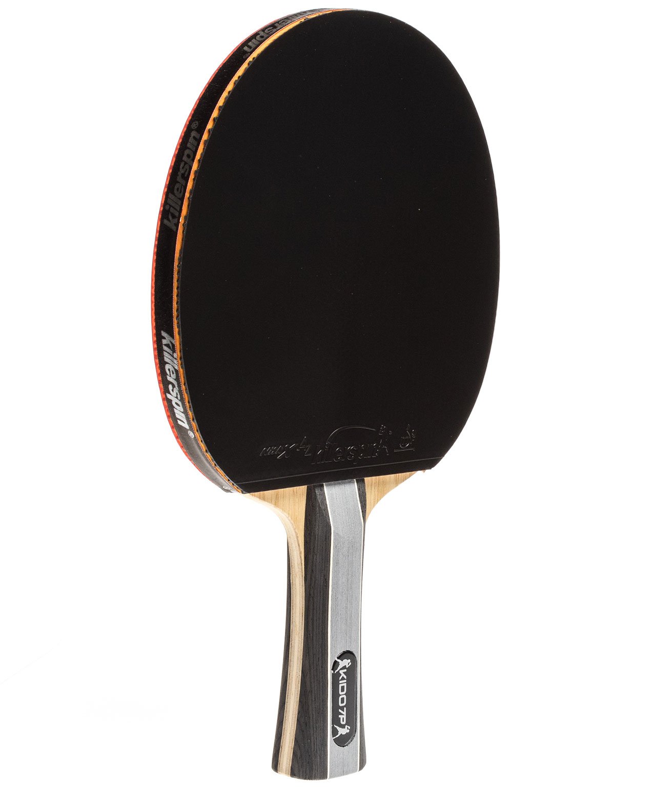 Killerspin Ping Pong Paddle Kido 7P RTG - Flared Black Rubber