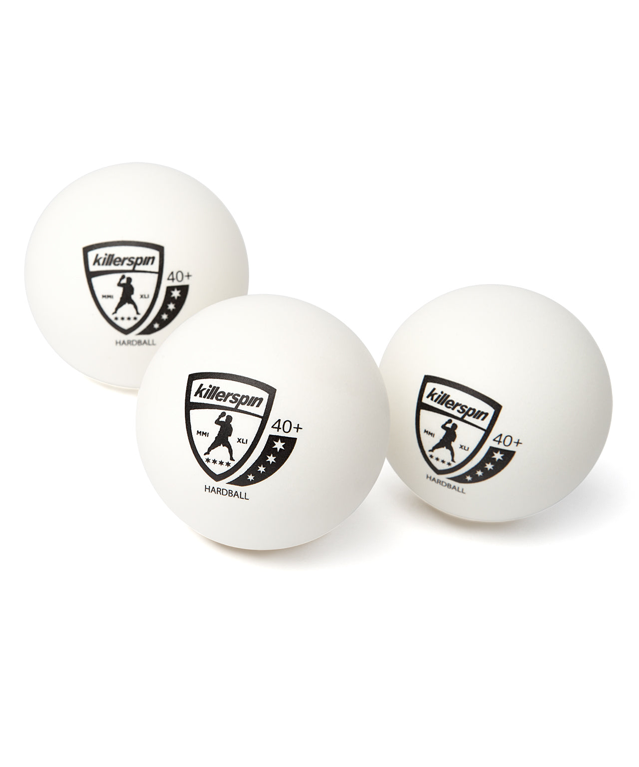 Killerspin 4 Star Hardball 40+ White Ping Pong Balls - Multiple Balls