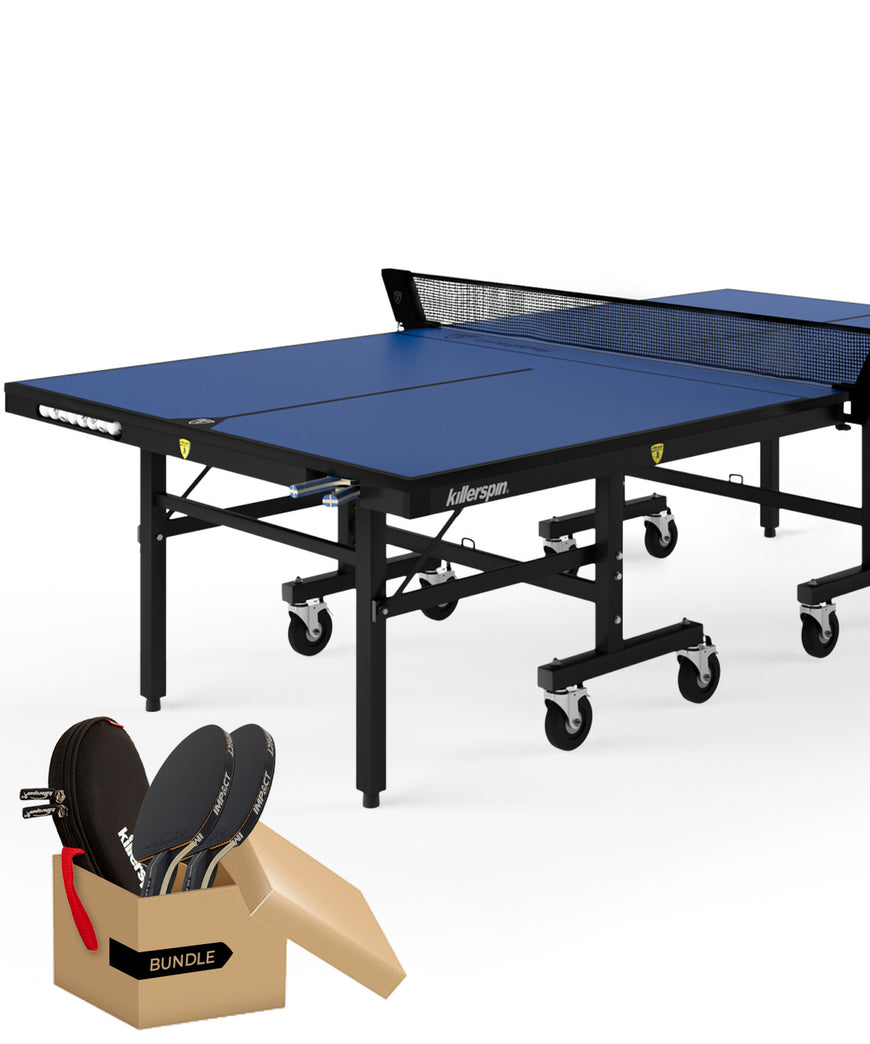 Killerspin Table Tennis Package Table Paddles Impackt D5 with balls barracuda table tennis case