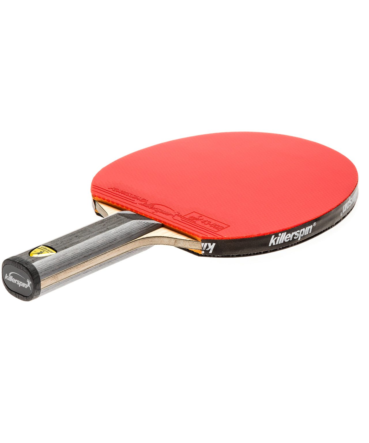 Killerspin Ping Pong Paddle Diamond TC Premium - Straight Red Fortissimo Rubber