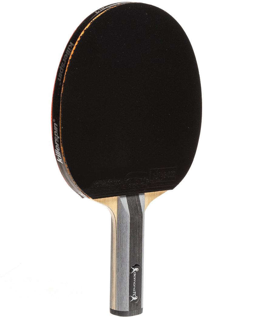Killerspin Table Tennis Paddle Diamond TC Premium - Straight Black Fortissimo Rubber