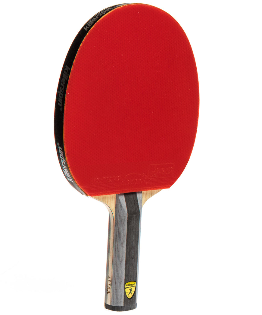 Killerspin Ping Pong Racket Diamond TC Premium - Straight Red Fortissimo Rubber