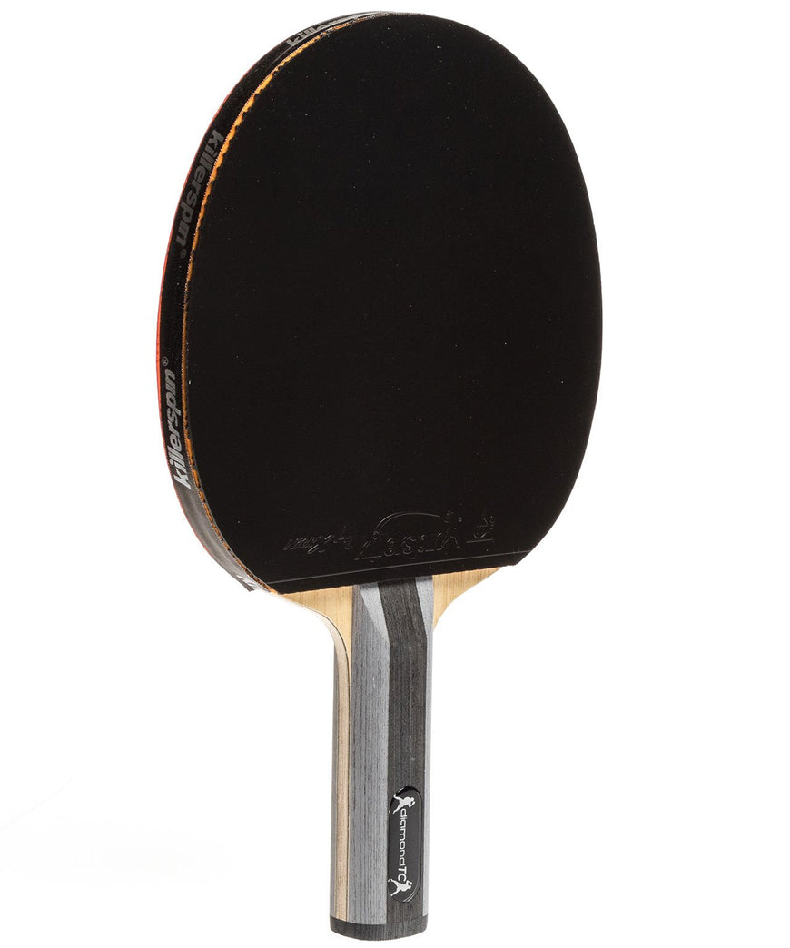 Killerspin Table Tennis Paddle Diamond TC - Straight Black Rubber