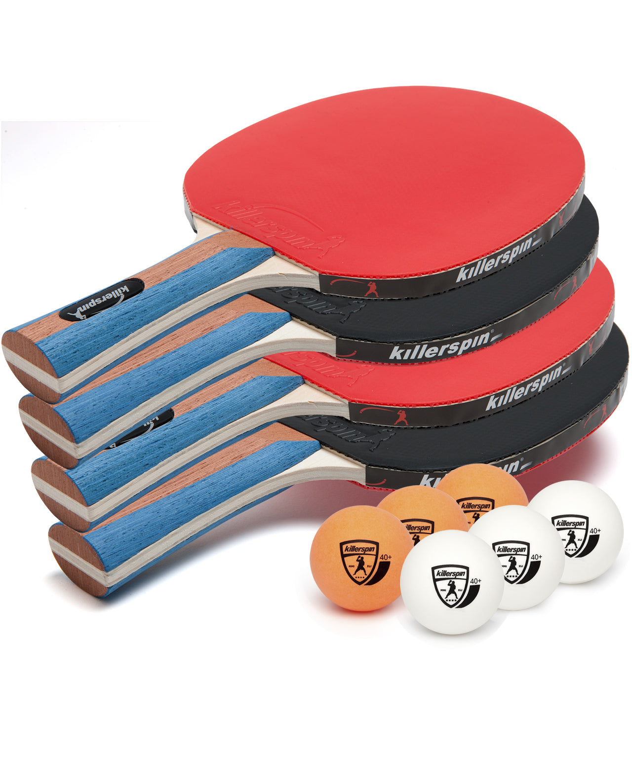  Ping Pong Paddles Set of 4 - Pro Quality Table Tennis