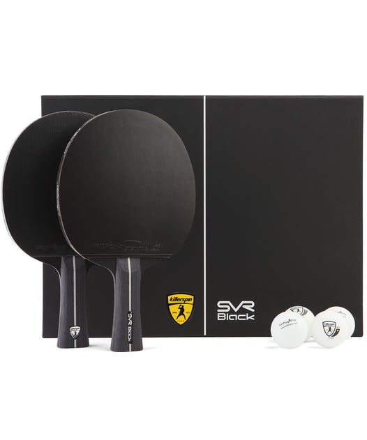 SVR 2U Black Ping Pong Paddle Set Killerspin Table Tennis