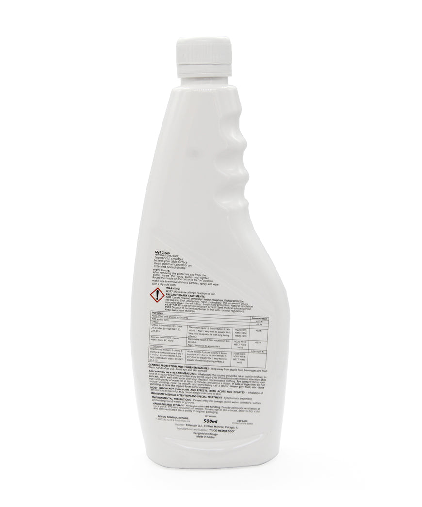 Killerspin Table Tennis Table Top Cleaner MyT Clean Instruction