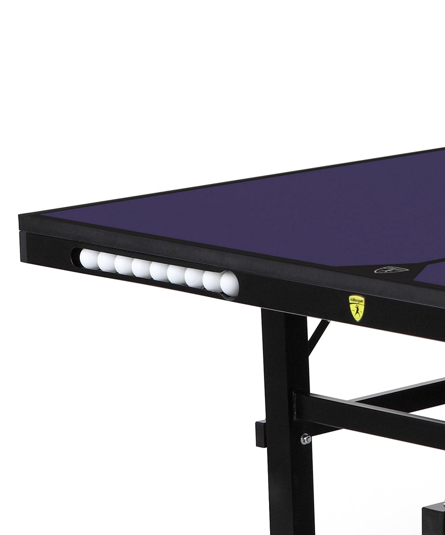 Killerspin Indoor Ping Pong Table UnPlugNPlay415 Max DeepBlu Black frame Blue top model 2020 - ball pocket