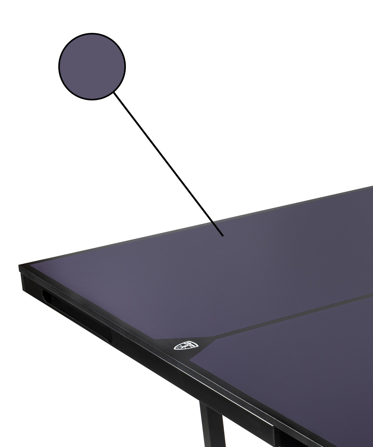 Killerspin Indoor Ping Pong Table UnPlugNPlay415 X Mega DeepBlu Black frame Blue top model 2020