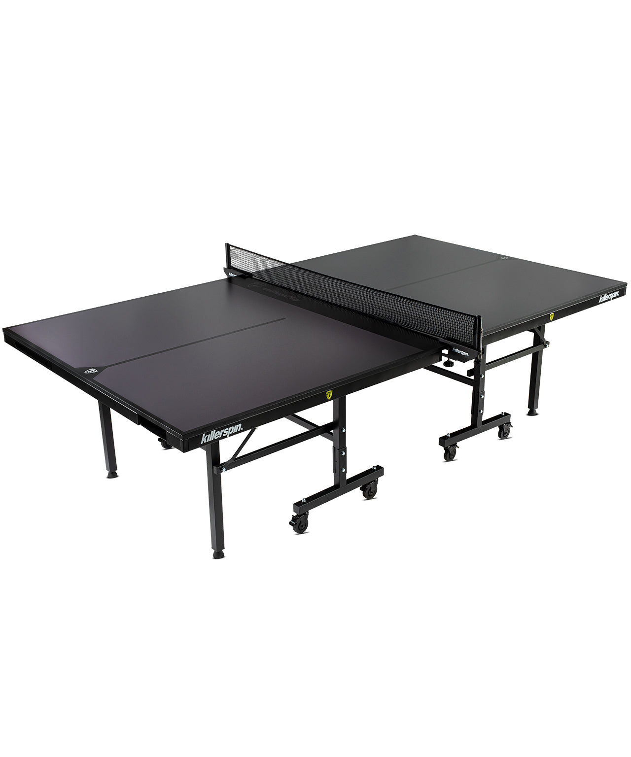 Killerspin Indoor Ping Pong Table UnPlugNPlay415 X Mega DeepChocolate Black frame model 2020 - side view